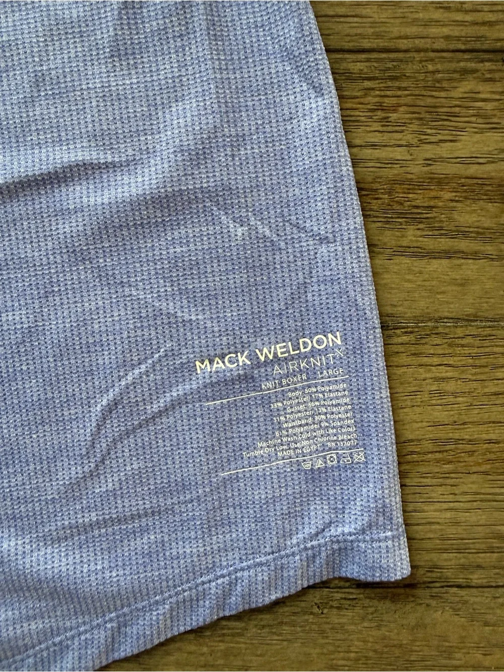 Mack Weldon - Men's Light Lavender Lounge  Boxer Shorts with Striped Waistband